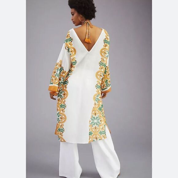 Maeve printed tassel kimono/swim cover up - Picture 6 of 7